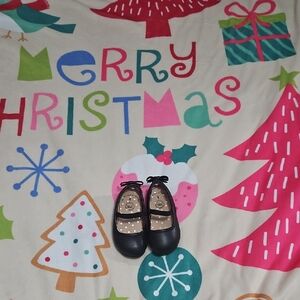 Black Ballet Flats with Bow